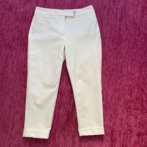 White House Black Market The Slim Crop Pants White Size 2P